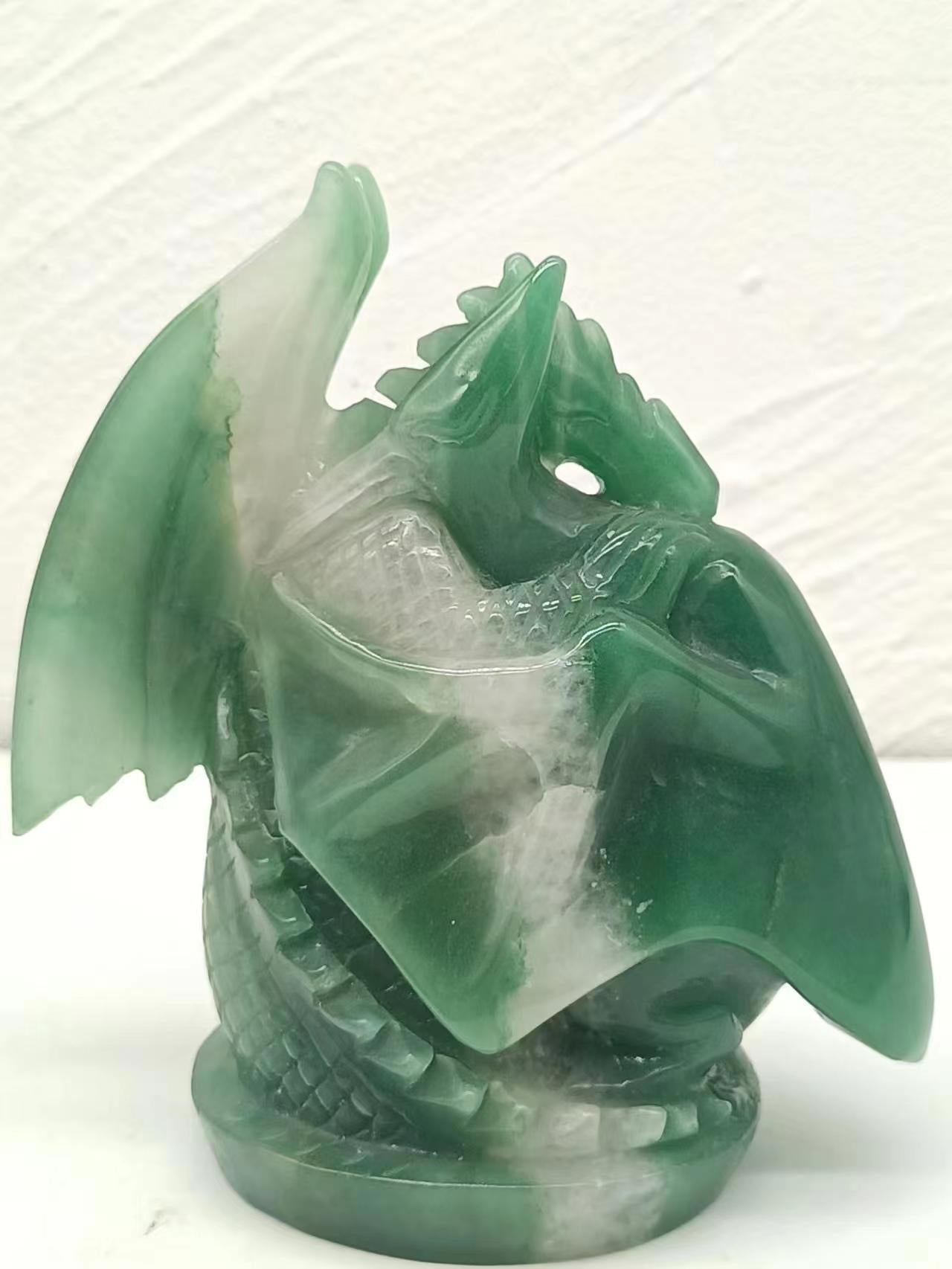 Jade dragon carving