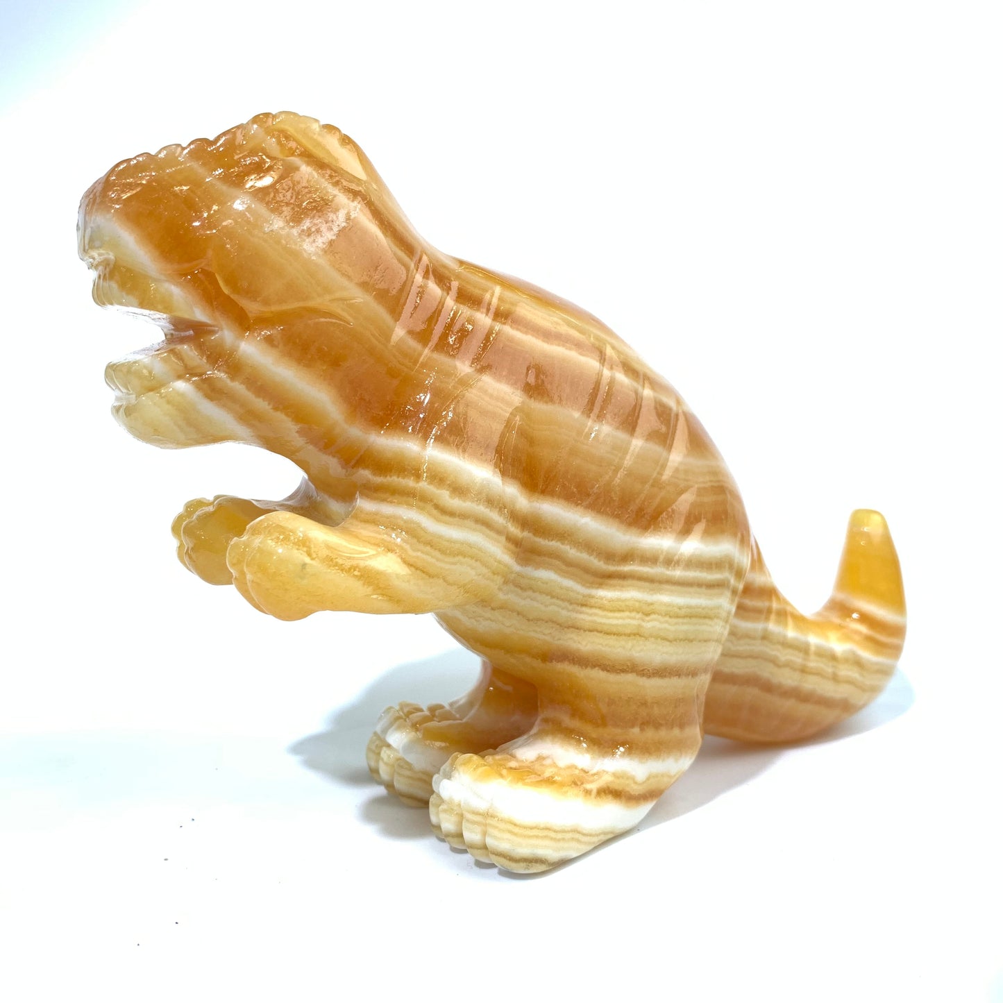 Yellow Fangjie Tyrannosaurus Rex carving decoration